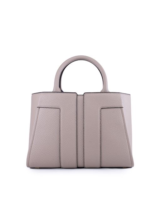 Borsa a mano piccola effetto pelle greige Elisabetta Franchi | BS05A51E2DC4